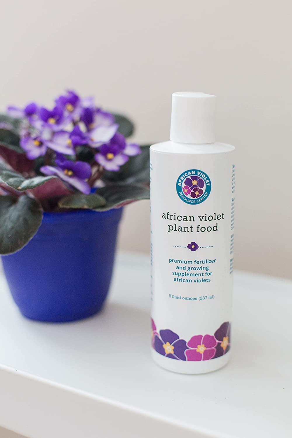 African Violet Plant Food by Houseplant Resource Center Liquid Fertilizer for Vibrant Blooms and Healthy Growth Easy to Use 8 Fluid Ounces - OVAD