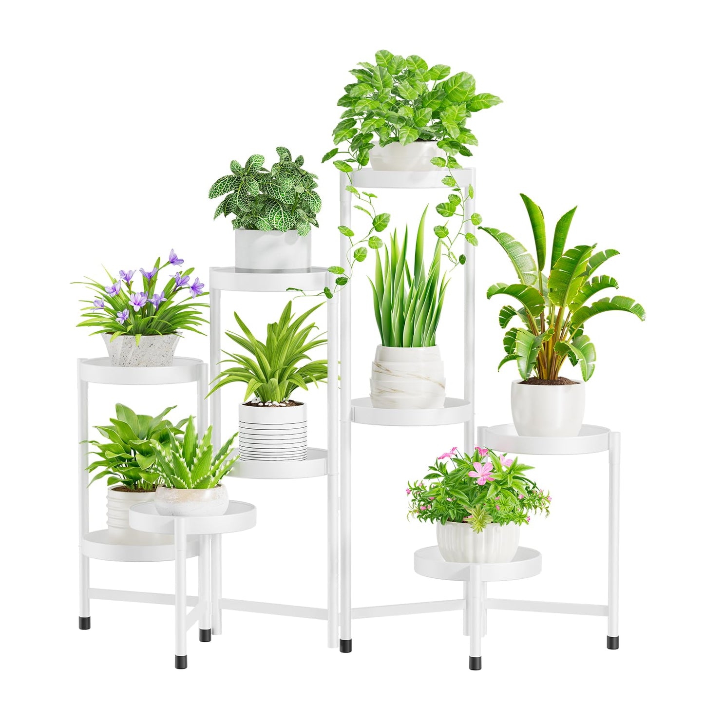 5-Tier Folding Metal Plant Stand - OVAD