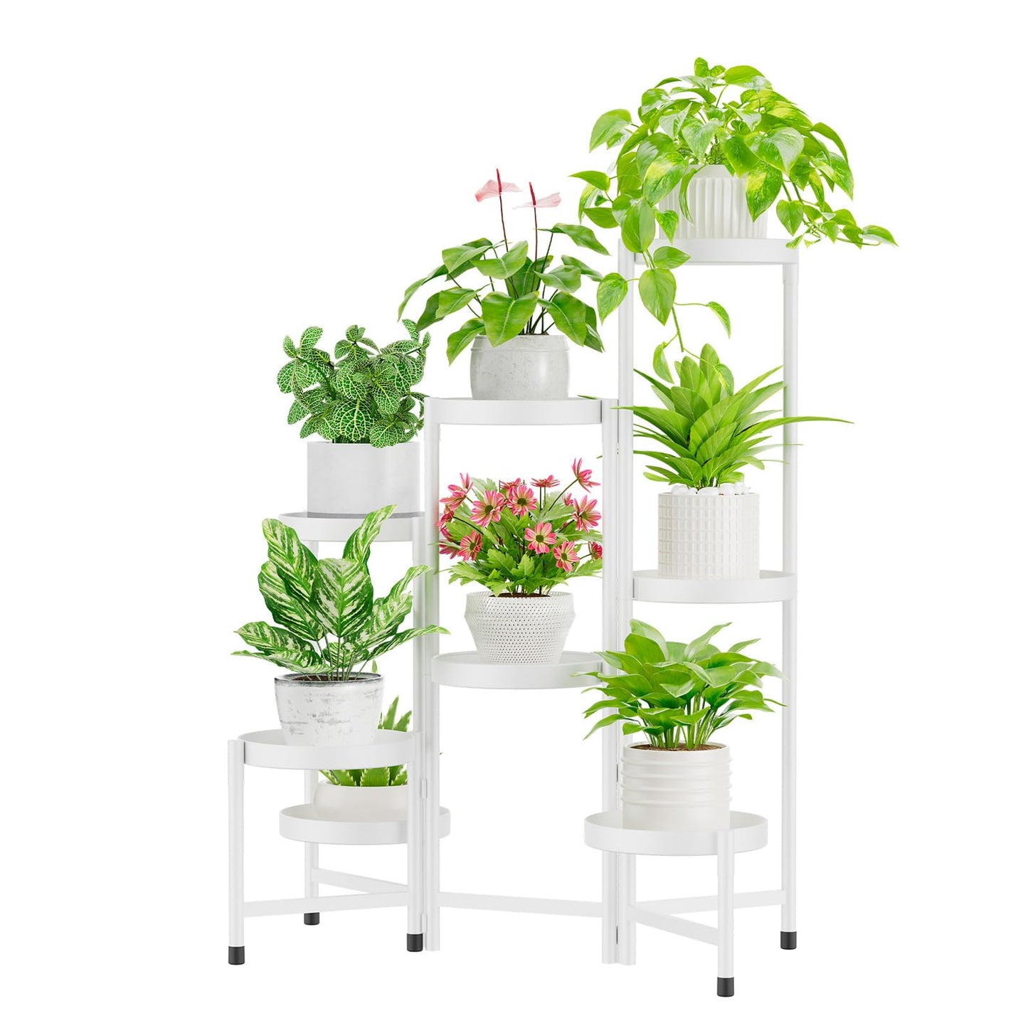 5-Tier Folding Metal Plant Stand - OVAD