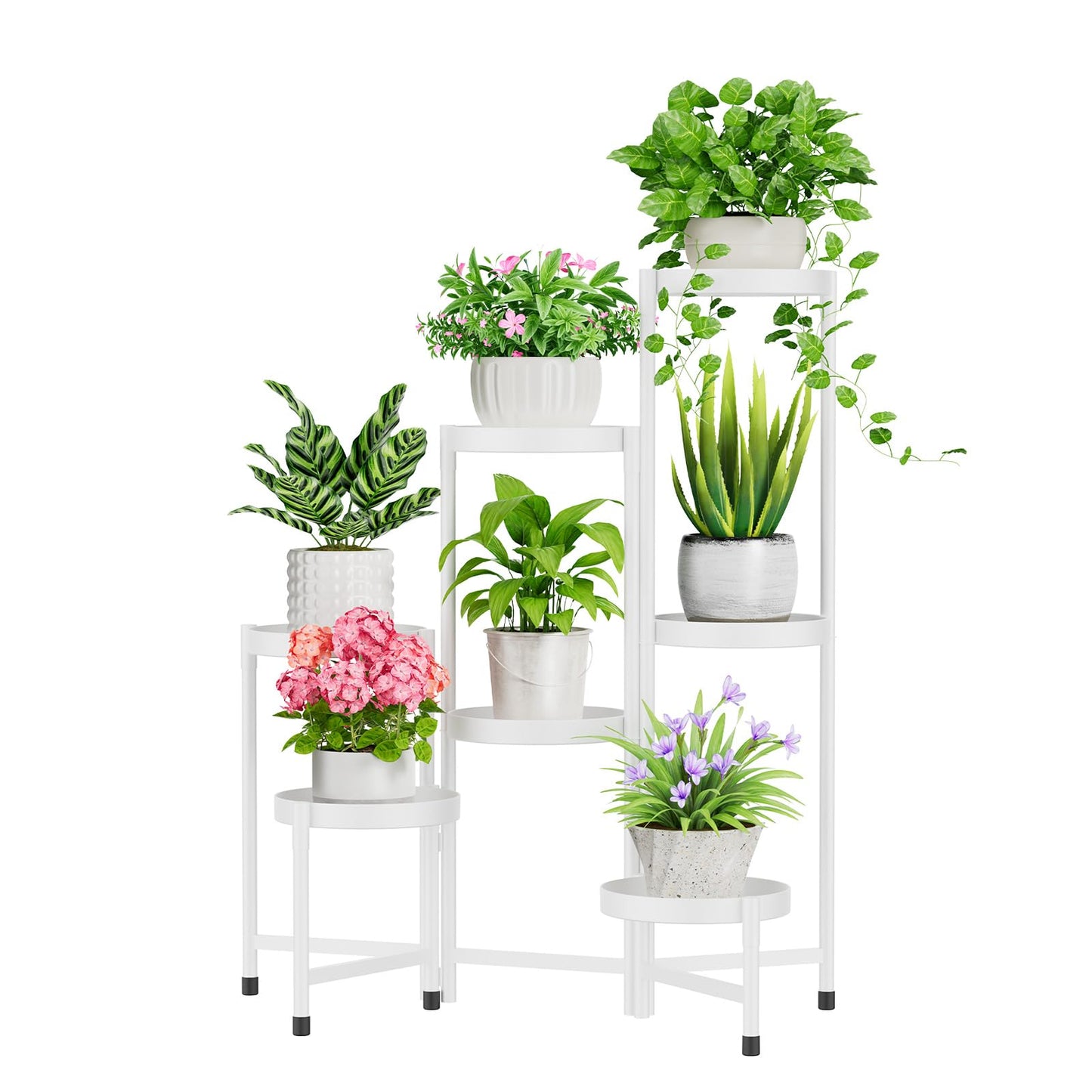 5-Tier Folding Metal Plant Stand - OVAD