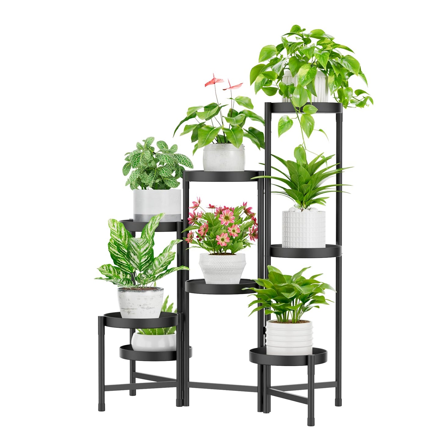 5-Tier Folding Metal Plant Stand - OVAD