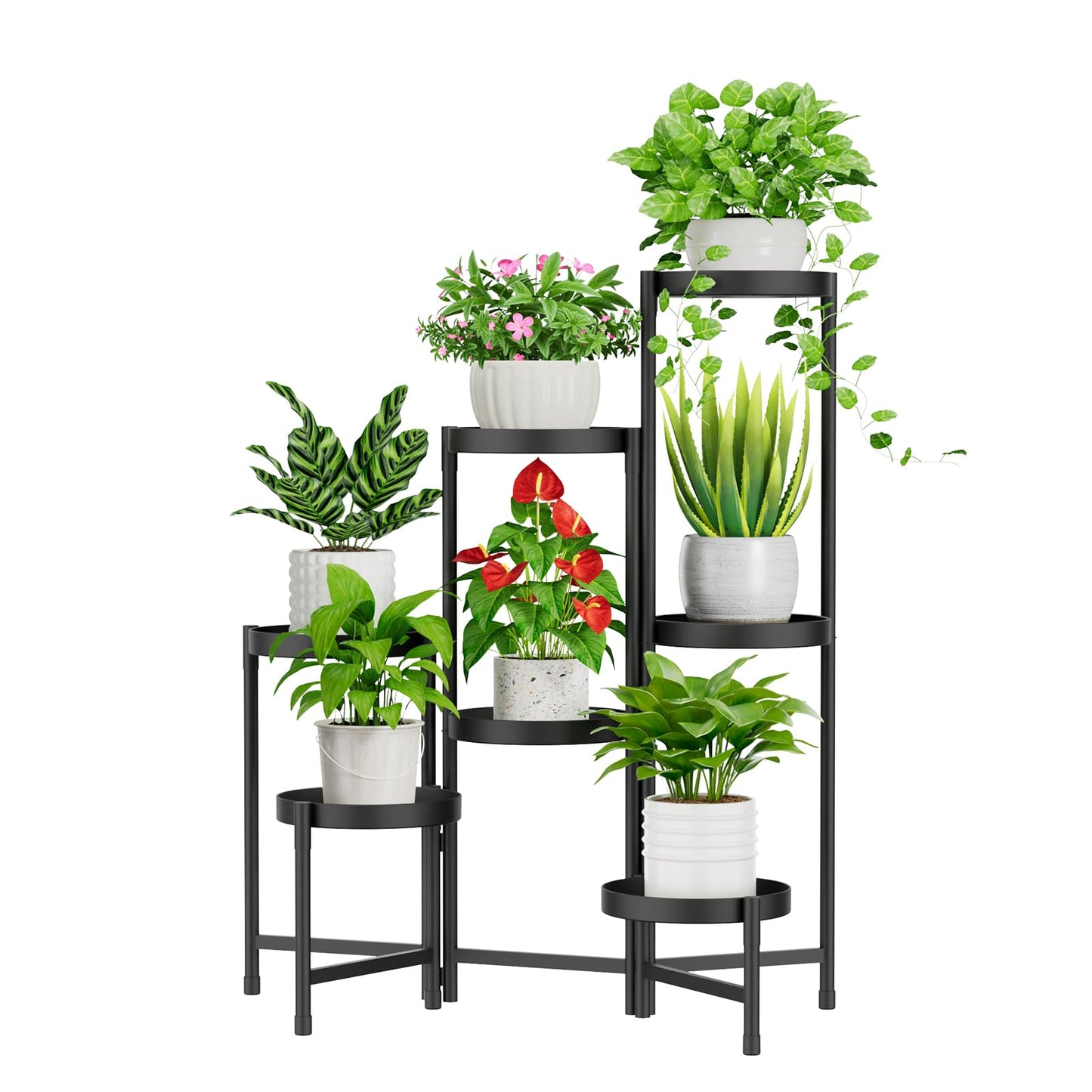 5-Tier Folding Metal Plant Stand - OVAD