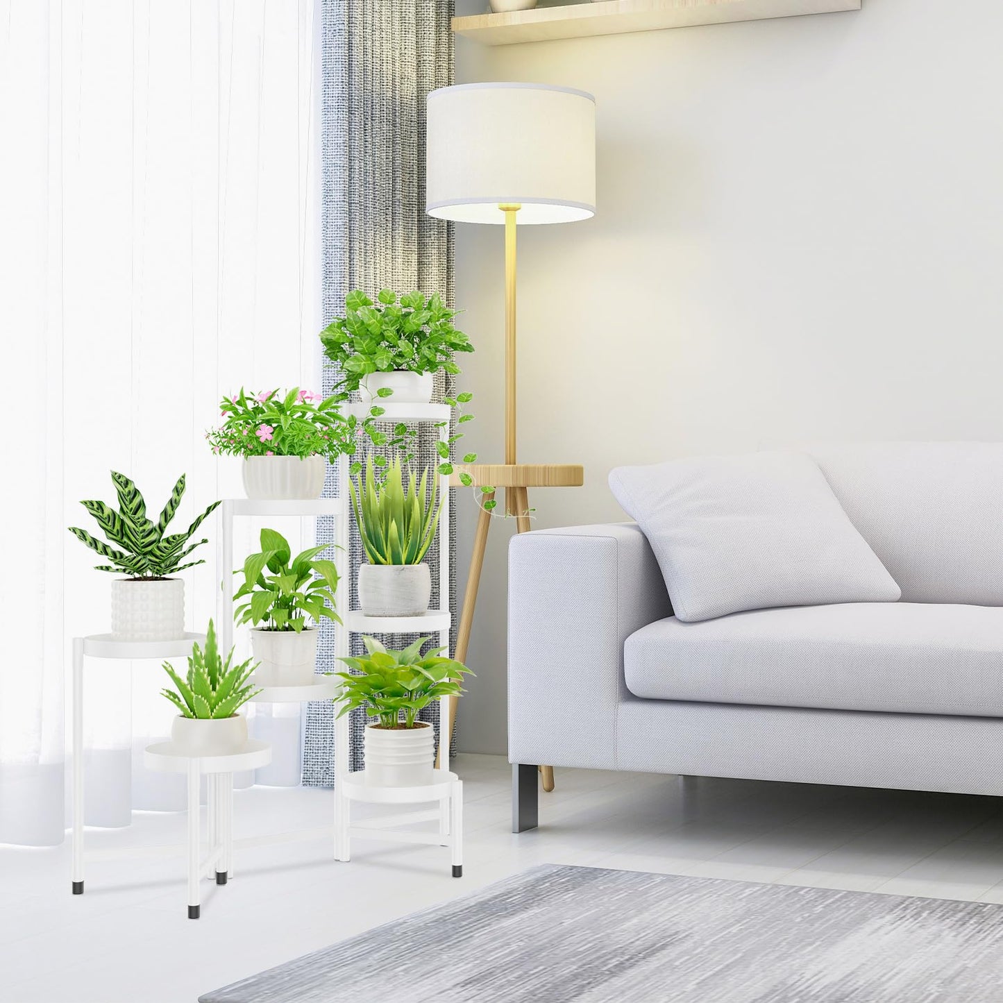 5-Tier Folding Metal Plant Stand - OVAD