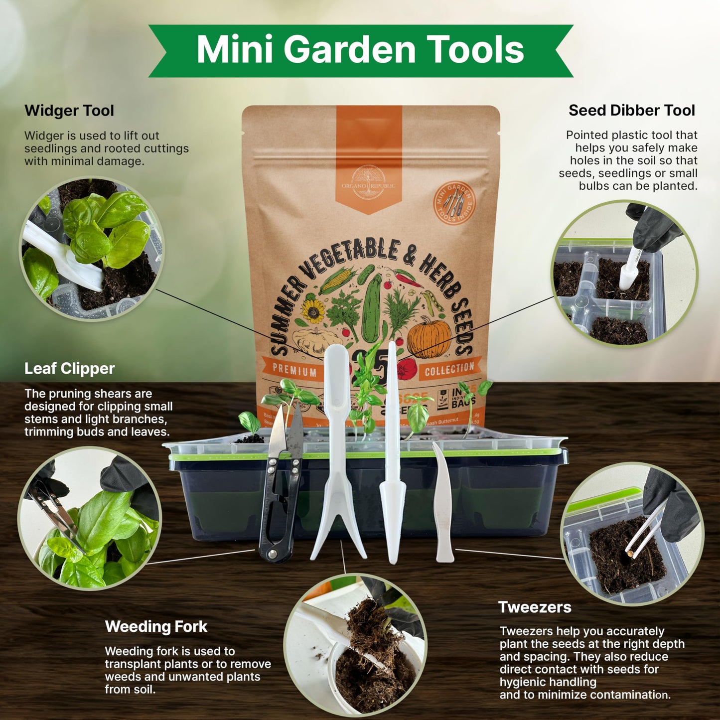 25 Summer Vegetable & Fruit Seeds Variety Pack with 1,870+ Non-GMO Heirloom Seeds for Indoor and Outdoor Gardening Including Tomatoes, Peppers, Okra, and More - OVAD