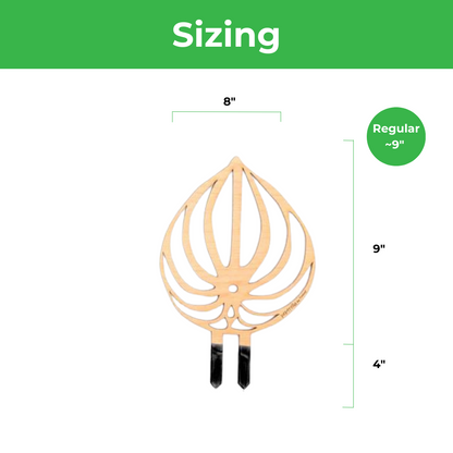BARE™ Peptrella™ - Customizable wooden plant support - Inspired by the Peperomia leaf