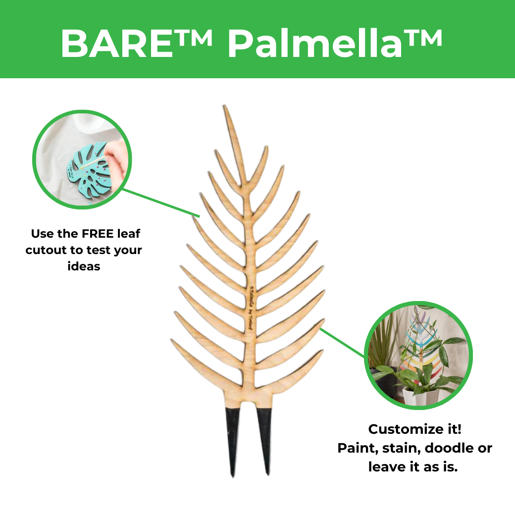 BARE™ Palmella™ - Customizable wooden plant support - Inspired by the Palm leaf