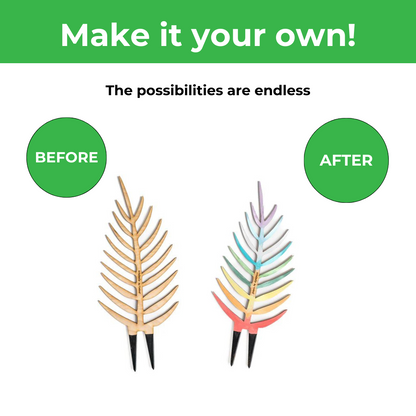 BARE™ Palmella™ - Customizable wooden plant support - Inspired by the Palm leaf