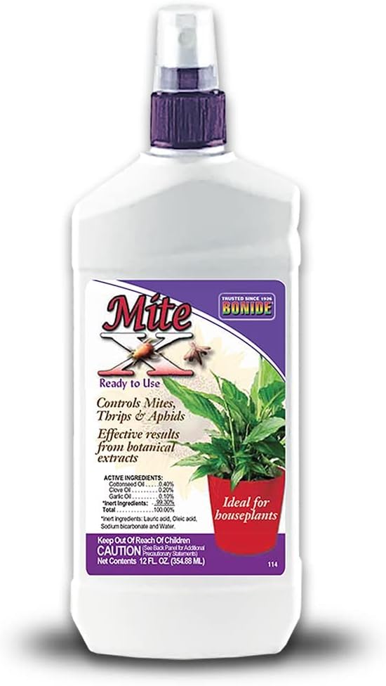 Bonide Captain Jack's Mite-X for Houseplants 12 oz Ready-to-Use Spray for Effective Insect Control