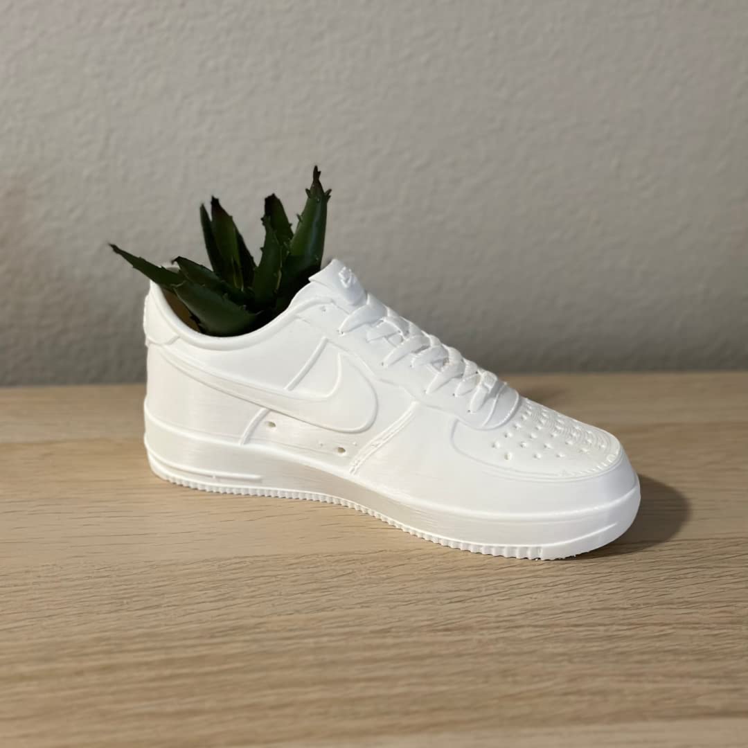 Sneakers Shoes Low Planter Pot 3D Printed Unique Design for Indoor Plants with Drainage Hole Pen Holder Made in USA