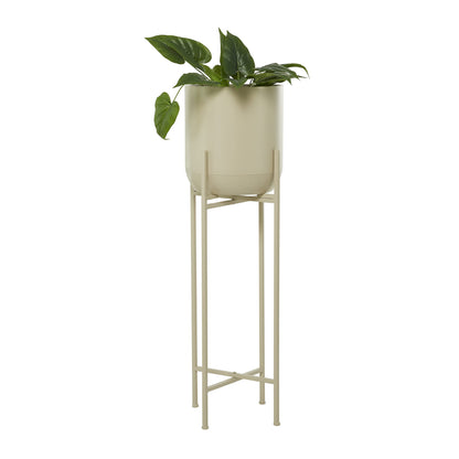 Stunning Gold Metal Planter Set for Glamorous Home Decor