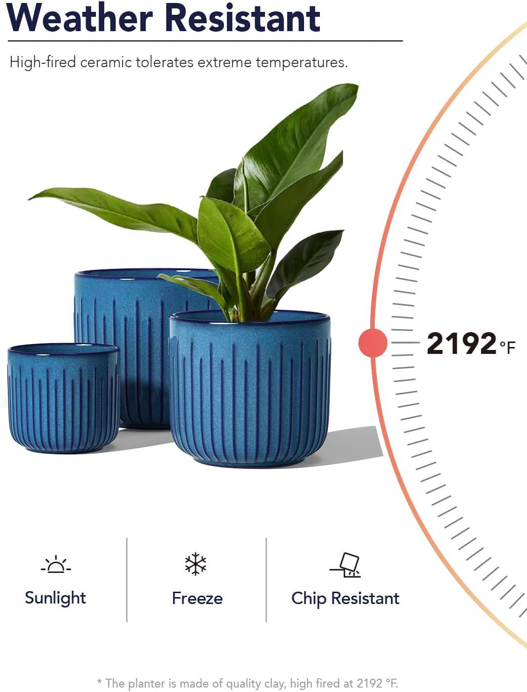 LE TAUCI Ceramic Planters for Indoor Plants Set of 3 with Drainage Holes in Dark Olive, Stylish Cylinder Flower Pots for Home Décor