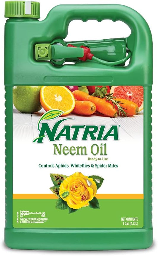 NATRIA Neem Oil Spray for Plants, Ready-to-Use, 24 Oz - OVAD