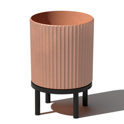 Demi Series Round Planter with Stand | Durable & Wooden Stand Perfect for Home Decor