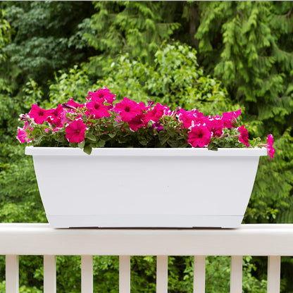 Vibrant 7 Pack Plastic Window Box Planter 17 Inches for All Your Gardening Needs