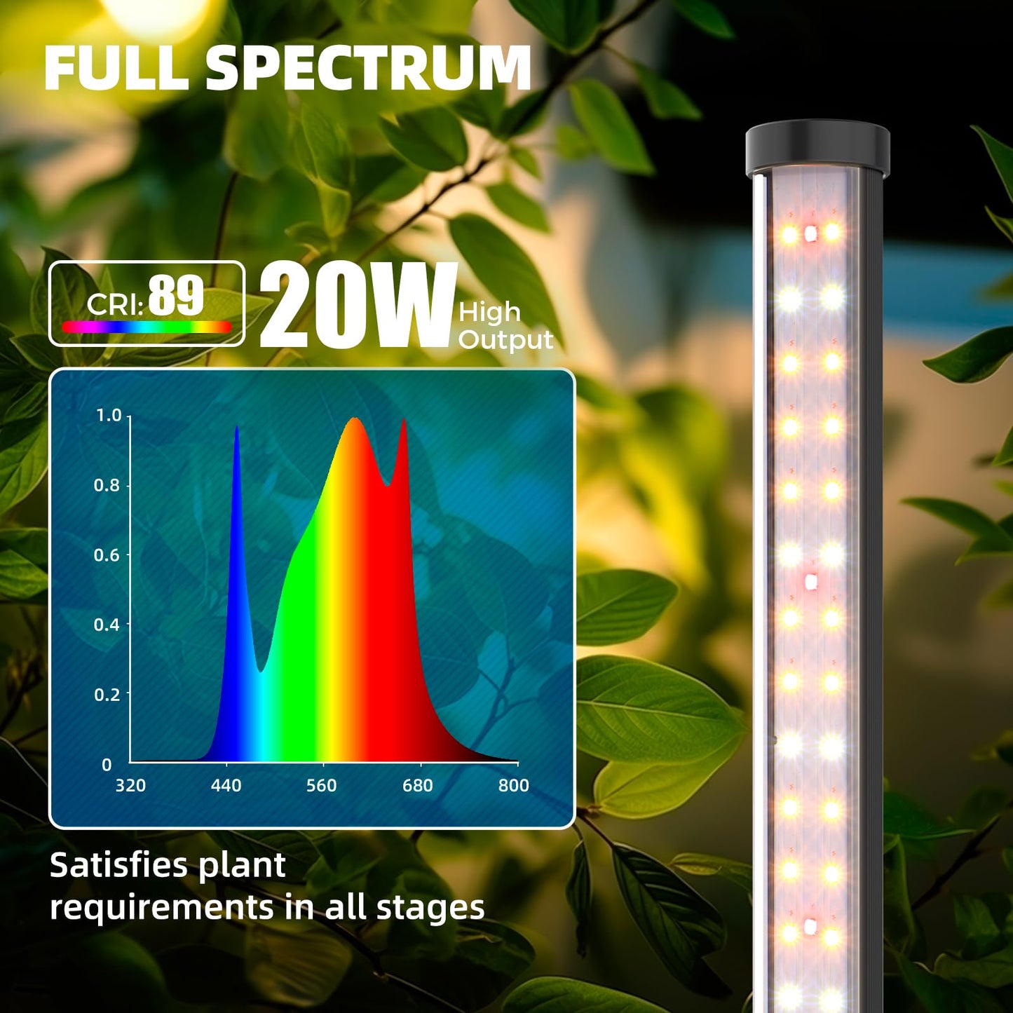 Vertical Standing Plant Grow Light