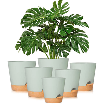 Self-Watering Planter Set for Effortless Plant Care and Stylish Home Décor