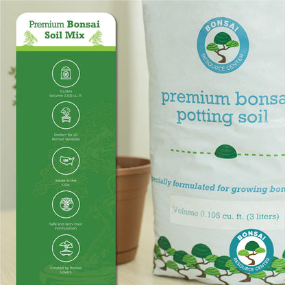 Bonsai Soil Mix, Ready to Use with Great Drainage for Cactus, Succulent, and Money Tree - Premium Akadama and Pumice Blend