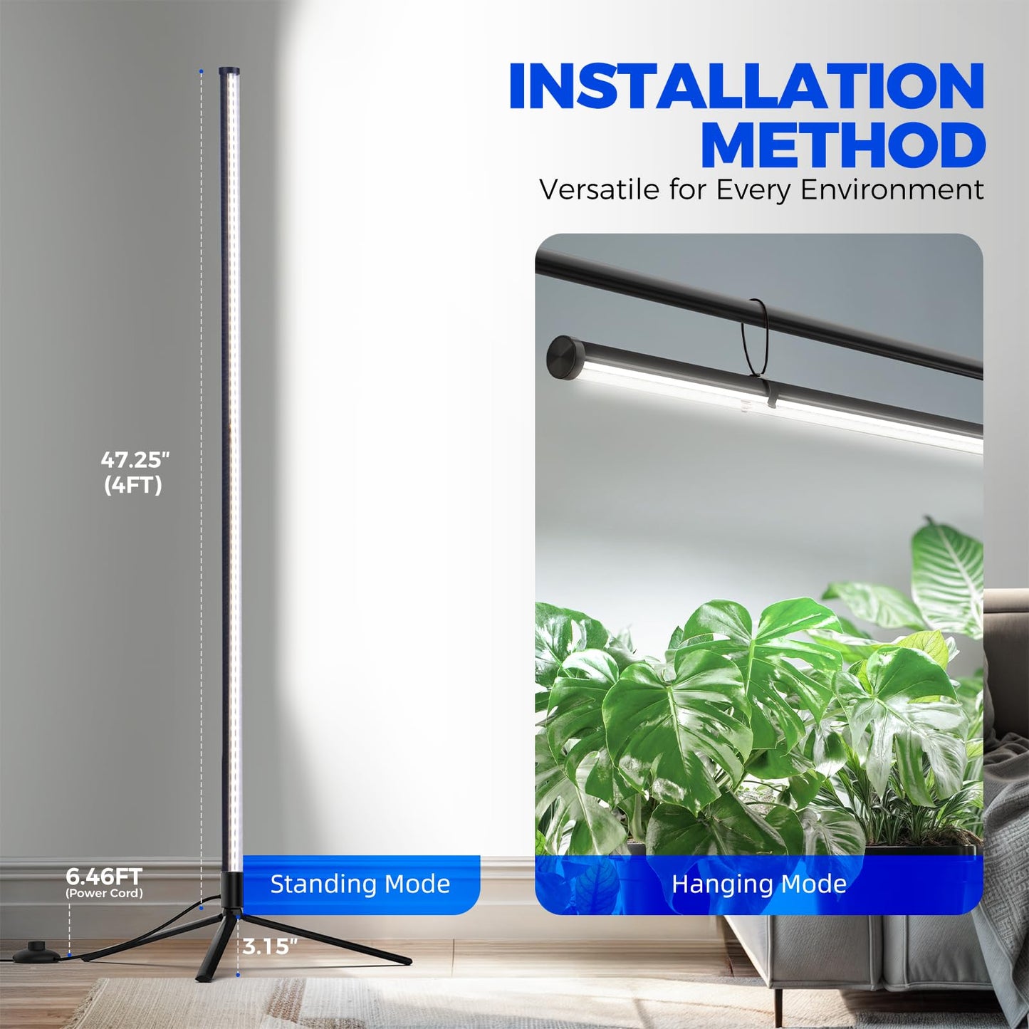 Vertical Standing Plant Grow Light