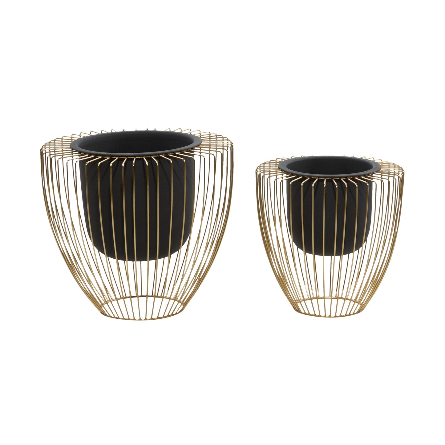 Elevated Caged Stand, Set of 3 Planters - Various Styles for Modern Elegance and Versatile Decor