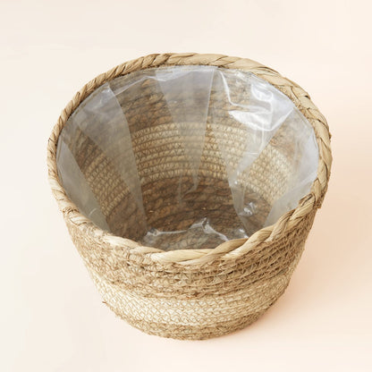 Handwoven Seagrass Planter Baskets for Eco-Friendly Decor