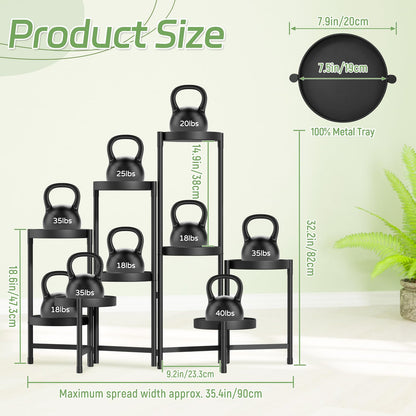 5-Tier Folding Metal Plant Stand - OVAD
