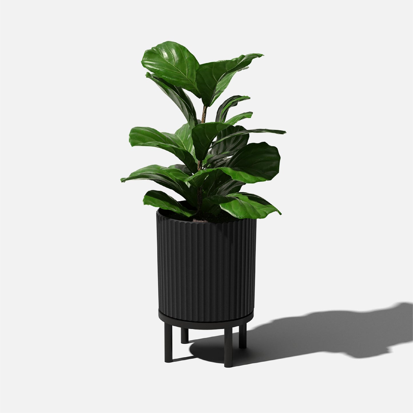 Demi Series Round Planter with Stand | Durable & Wooden Stand Perfect for Home Decor