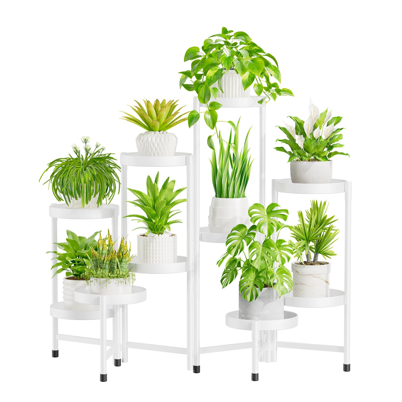 5-Tier Folding Metal Plant Stand - OVAD