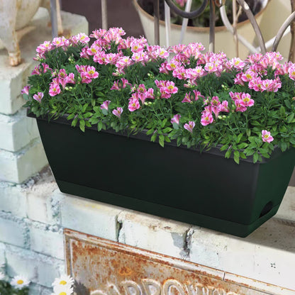 Vibrant 7 Pack Plastic Window Box Planter 17 Inches for All Your Gardening Needs