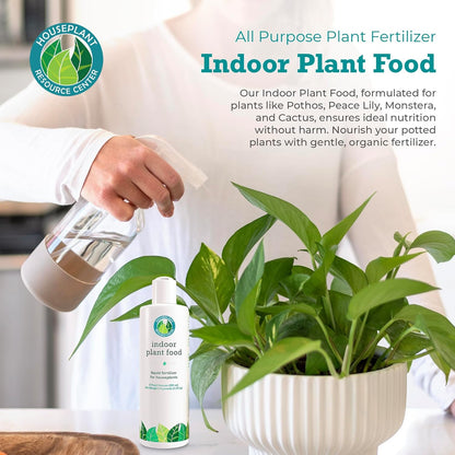 Indoor Plant Food by Houseplant Resource Center Organic Liquid Fertilizer for Pothos Peace Lily Monstera Cactus and More 8 oz