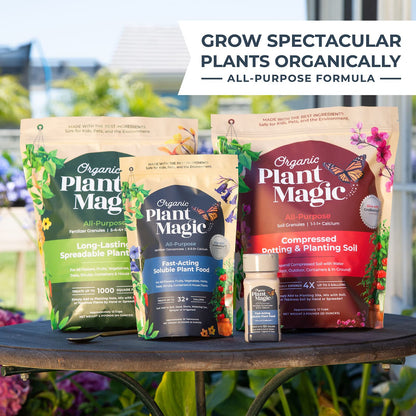 Organic Plant Magic - Truly Organic Fast-Acting Water Soluble Plant Food for All Plants and Gardens in One Convenient 1/2 lb Bag