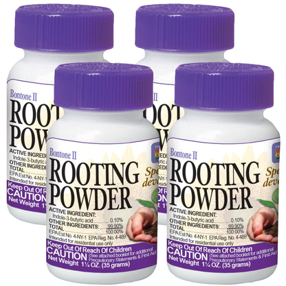 Bonide Bontone II Rooting Powder, 1.25 oz Ready-to-Use Dust for Houseplants and Transplants Speeds Root Development Fast and Easy