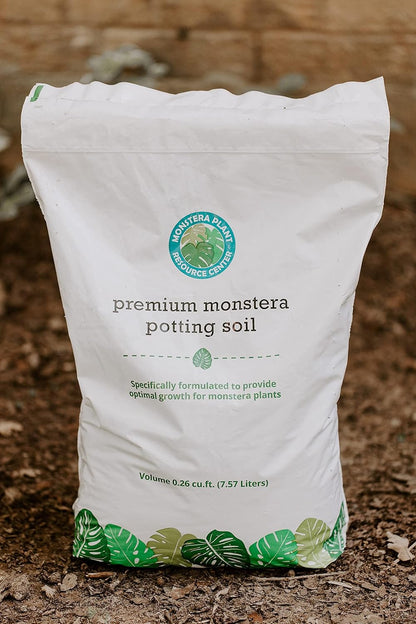 Premium Monstera Potting Soil - Quick Drain Soil for Thriving Deliciosa and Swiss Cheese Plants