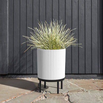 Demi Series Round Planter with Stand | Durable & Wooden Stand Perfect for Home Decor