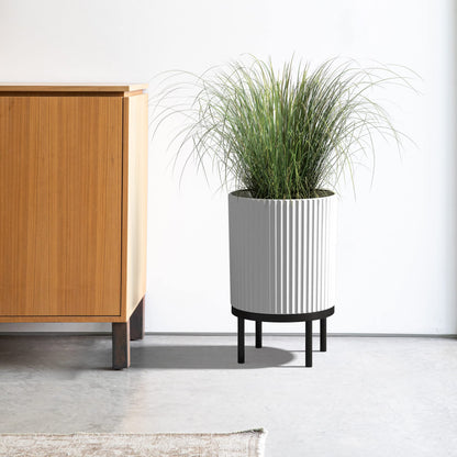 Demi Series Round Planter with Stand | Durable & Wooden Stand Perfect for Home Decor