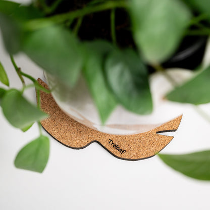 Kostr™ - Monstera Leaf-shaped  cork plant pot coaster