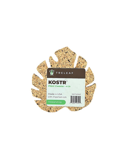 Kostr™ - Monstera Leaf-shaped  cork plant pot coaster
