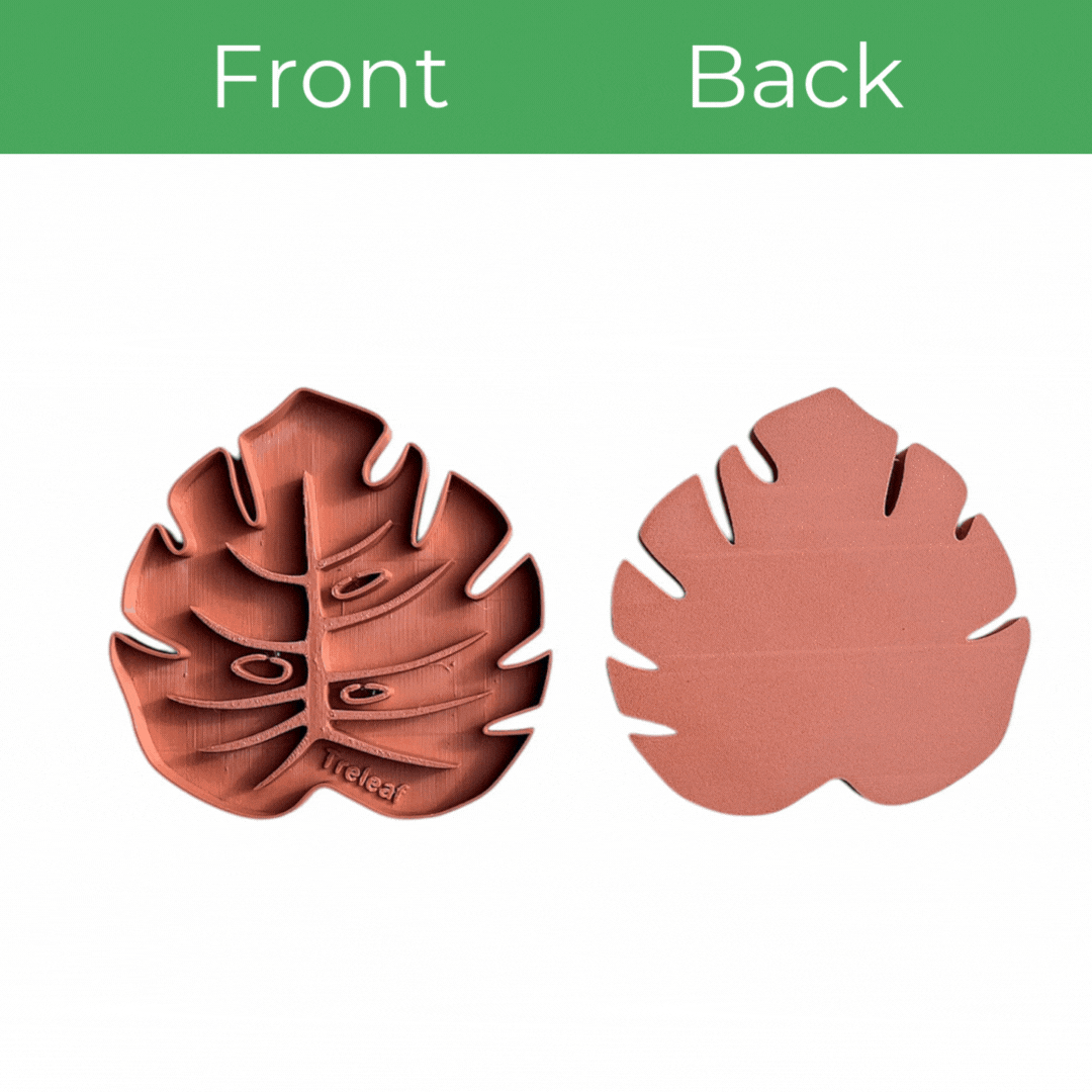 Tera Sausr - Leaf-shaped Pot Saucer - Drip tray for houseplants - Humidity tray