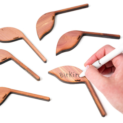 Folia - Wooden plant tags - Leaf-shaped plant labels